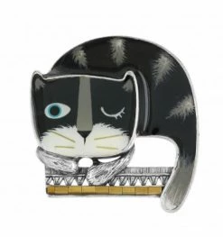 Broche Chat-Ligne Flemme, Marque Taratata | Bijoux Totem
