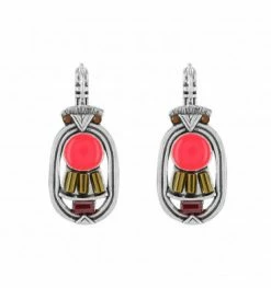 Dormeuses Roses Blush, Marque Taratata Bijoux | Bijoux Totem