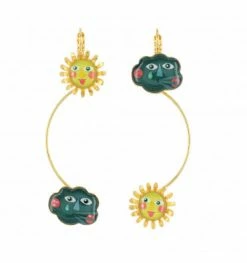 Dormeuses Capricieuse Taraboum, Marque Taratata Bijoux | Bijoux Totem