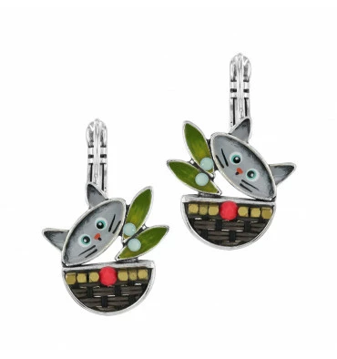 Dormeuses Gros Malin Taraboum, Marque Taratata Bijoux | Bijoux Totem 3 Dormeuses Gros Malin Taraboum, Marque Taratata Bijoux | Bijoux Totem