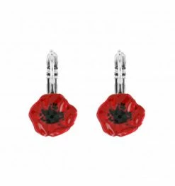 Dormeuses Joli Coquelicot, Marque Taratata Bijoux | Bijoux Totem