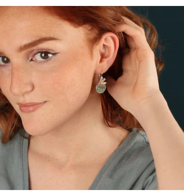 Dormeuses Rondes Libertad, Marque Taratata Bijoux | Bijoux Totem 4 Dormeuses Rondes Libertad, Marque Taratata Bijoux | Bijoux Totem – Image 2