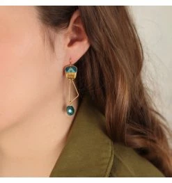 Dormeuses Pendantes Mojo, Marque Taratata Bijoux | Bijoux Totem -Montres bracelet Soldes taratata bijoux dormeuses mojo 2