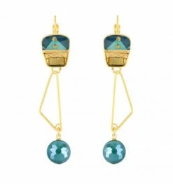 Dormeuses Pendantes Mojo, Marque Taratata Bijoux | Bijoux Totem