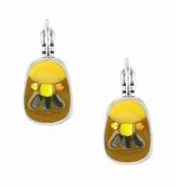 Dormeuses Jaunes Nova, Marque Taratata Bijoux | Bijoux Totem