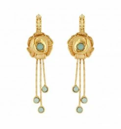 Dormeuses Strass Paradis, Marque Taratata Bijoux | Bijoux Totem