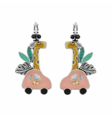 Dormeuses Safari Taraboum, Marque Taratata Bijoux | Bijoux Totem 3 Dormeuses Safari Taraboum, Marque Taratata Bijoux | Bijoux Totem