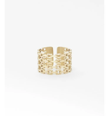 Bague Ajustable Link, Marque Zag Bijoux | Bijoux Totem 3 Bague Ajustable Link, Marque Zag Bijoux | Bijoux Totem