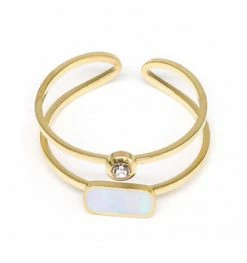 Bague Ajustable Screen, Marque Zag Bijoux | Bijoux Totem