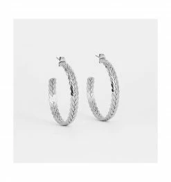 Boucles D'oreilles Créoles Tressées, Marque Zag Bijoux | Bijoux Totem