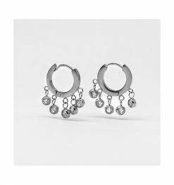 Boucles D'oreilles Créoles En Acier, Marque Zag Bijoux | Bijoux Totem