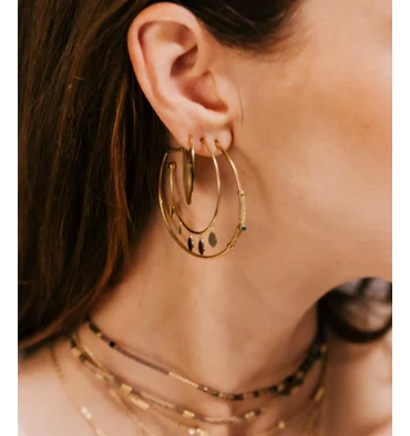 Créoles En Acier Charmed, Marque Zag Bijoux | Bijoux Totem 3 Créoles En Acier Charmed, Marque Zag Bijoux | Bijoux Totem