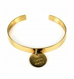Bracelet Jonc En Acier Doré, Marque Zag Bijoux | Bijoux Totem