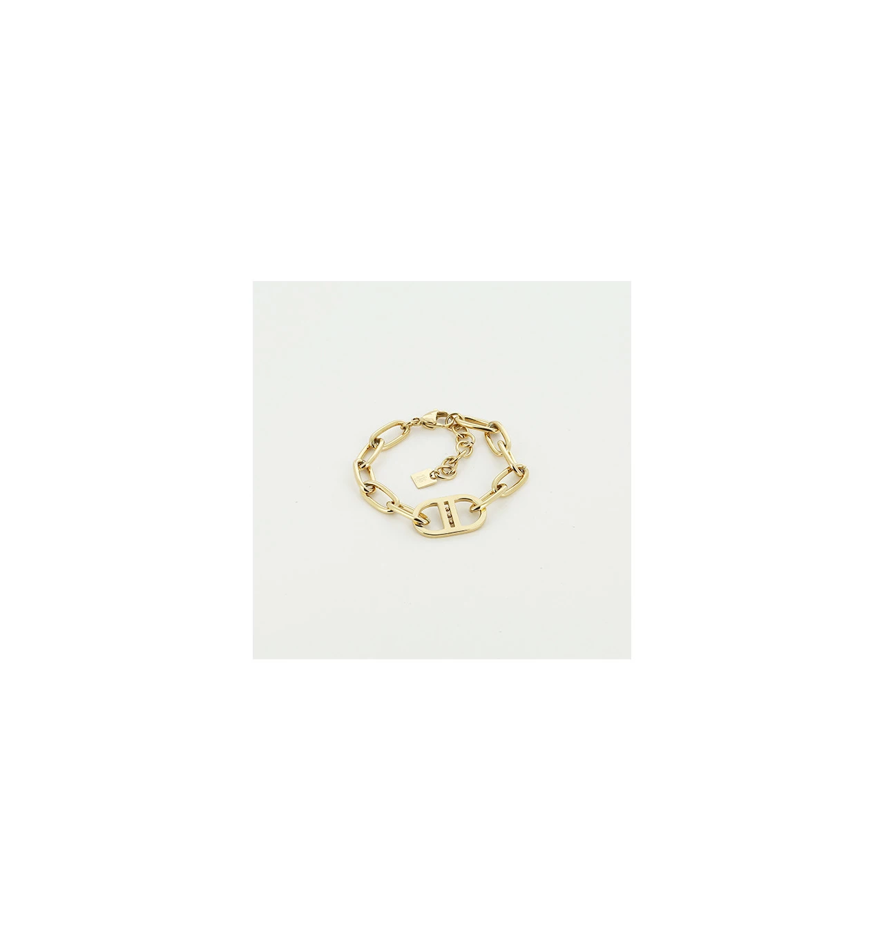 Bracelet Maillon En Acier Doré, Marque Zag Bijoux | Bijoux Totem 3 Bracelet Maillon En Acier Doré, Marque Zag Bijoux | Bijoux Totem