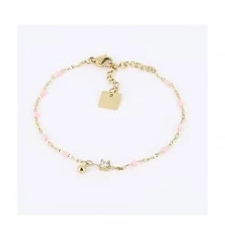 Bracelet Poppy Acier Doré, Marque Zag Bijoux | Bijoux Totem