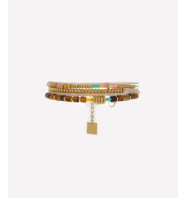 Bracelet Savana En Acier Doré, Marque Zag Bijoux | Bijoux Totem 3 Bracelet Savana En Acier Doré, Marque Zag Bijoux | Bijoux Totem
