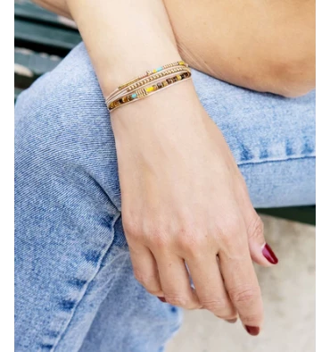 Bracelet Savana En Acier Doré, Marque Zag Bijoux | Bijoux Totem 4 Bracelet Savana En Acier Doré, Marque Zag Bijoux | Bijoux Totem – Image 2