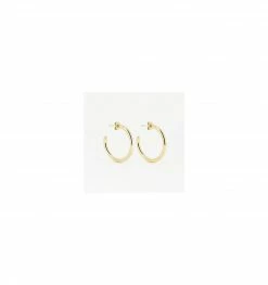 Créoles Sabrina En Acier Doré, Marque Zag Bijoux | Bijoux Totem