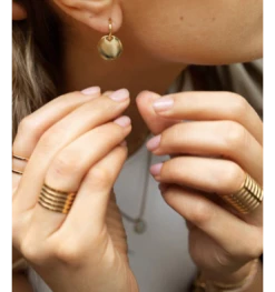 Boucles D'oreilles Créoles En Acier Solène, Marque Zag Bijoux | Bijoux Totem