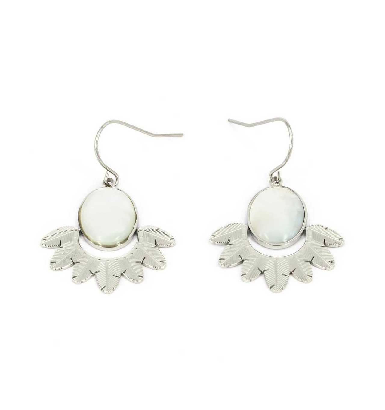 Dormeuses Palm, Marque Zag Bijoux | Bijoux Totem 2 Dormeuses Palm, Marque Zag Bijoux | Bijoux Totem